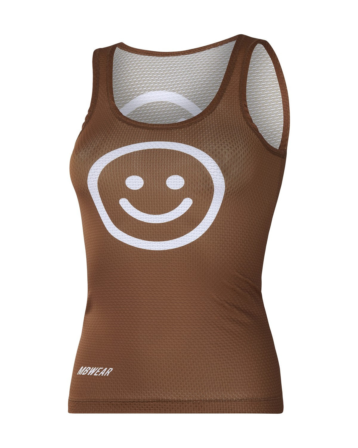 Canotta Superlight Smile Donna Marrone — vista frontale