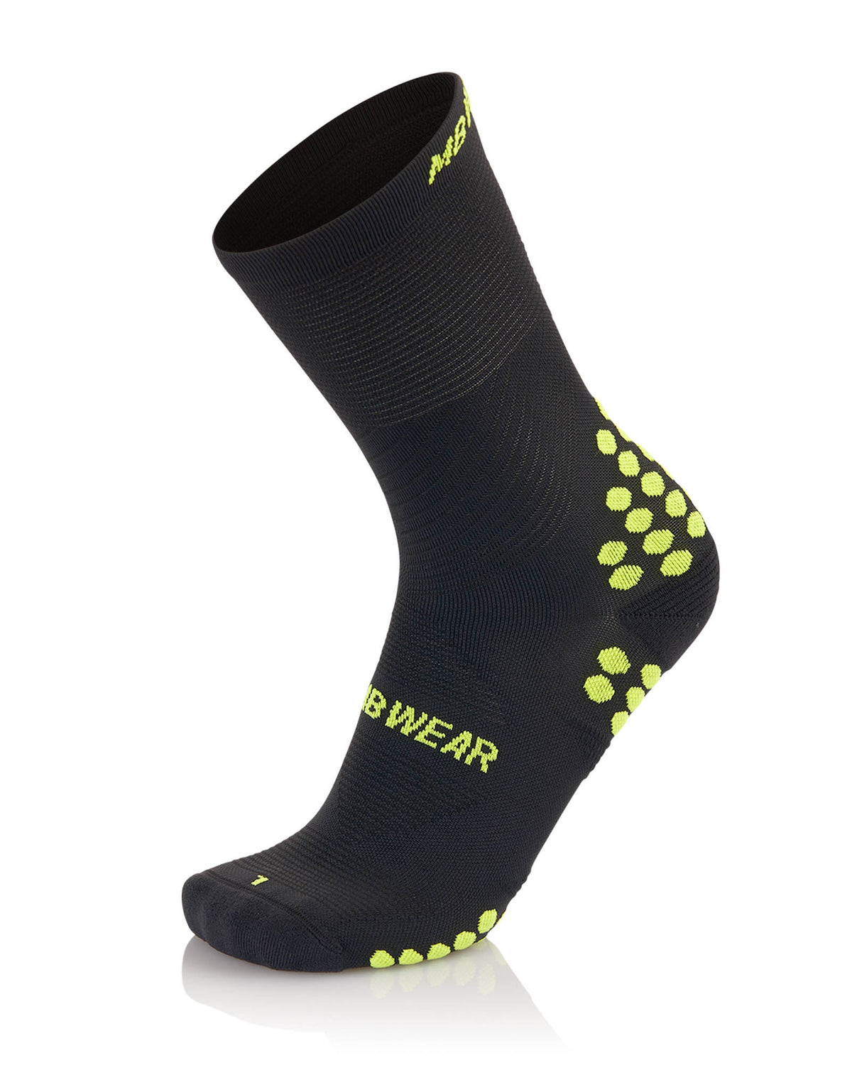 Calzino Running Light Black/Lime H20