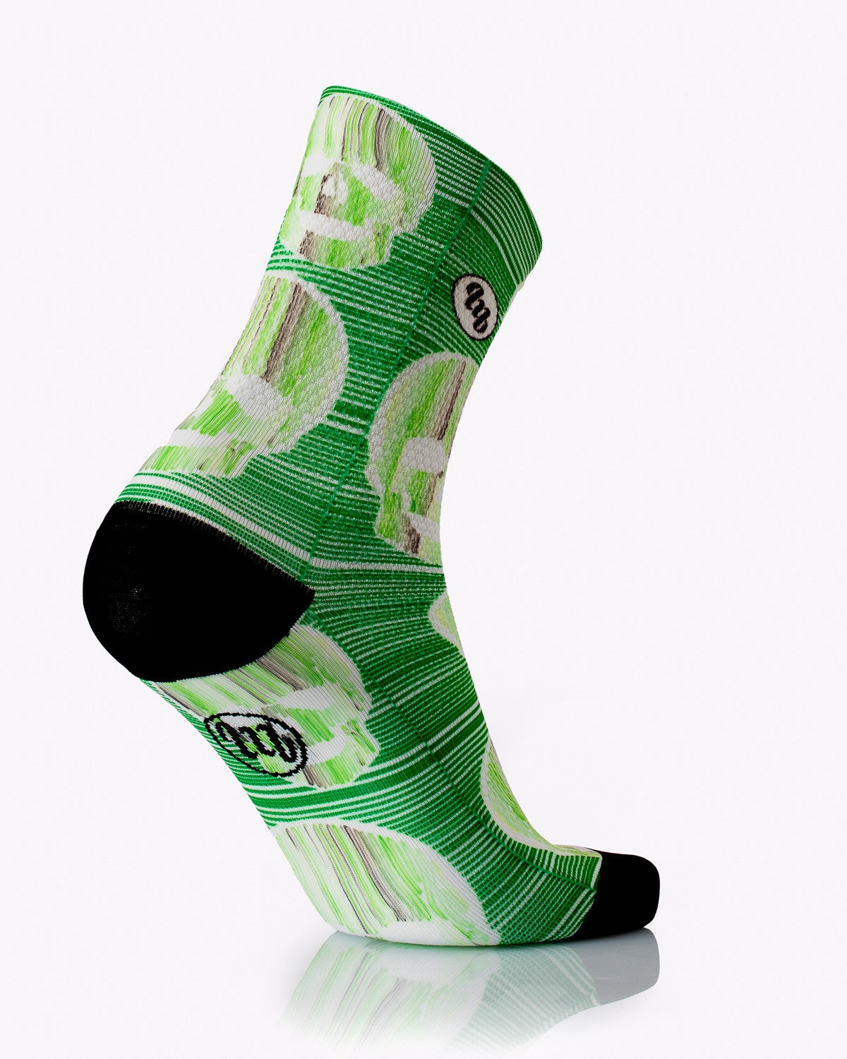 Calzini Fun Green Skull