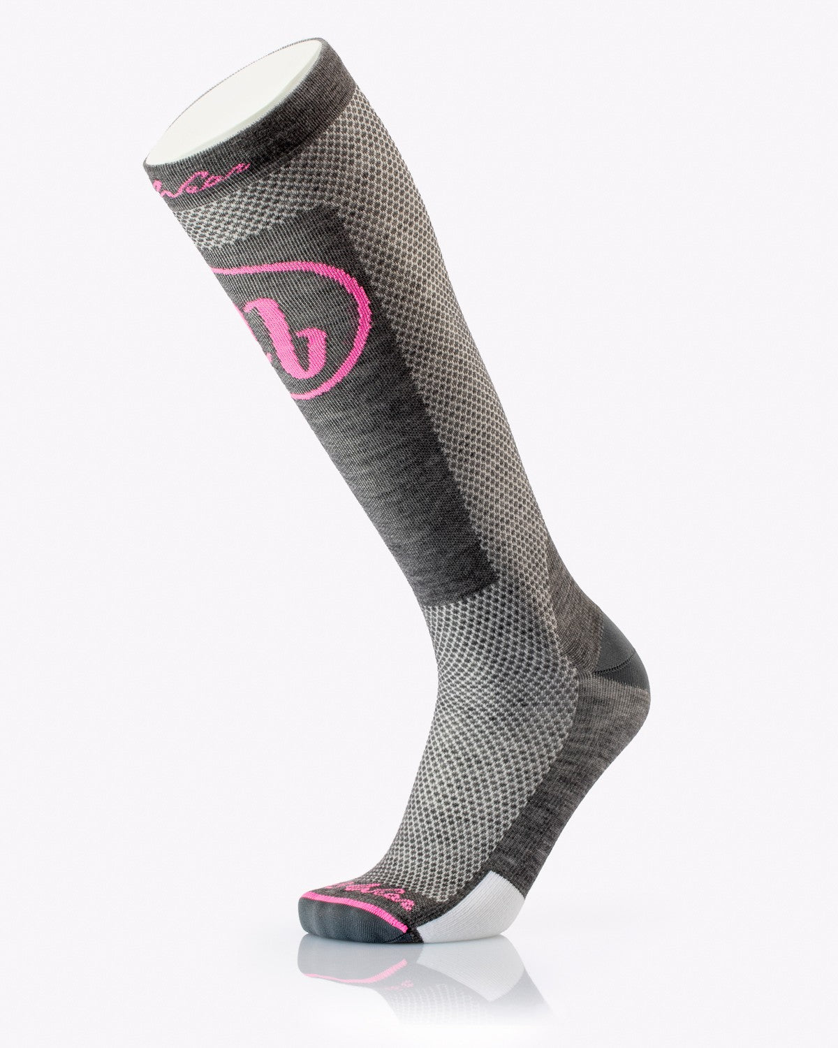 Calzini Pro race grey/pink